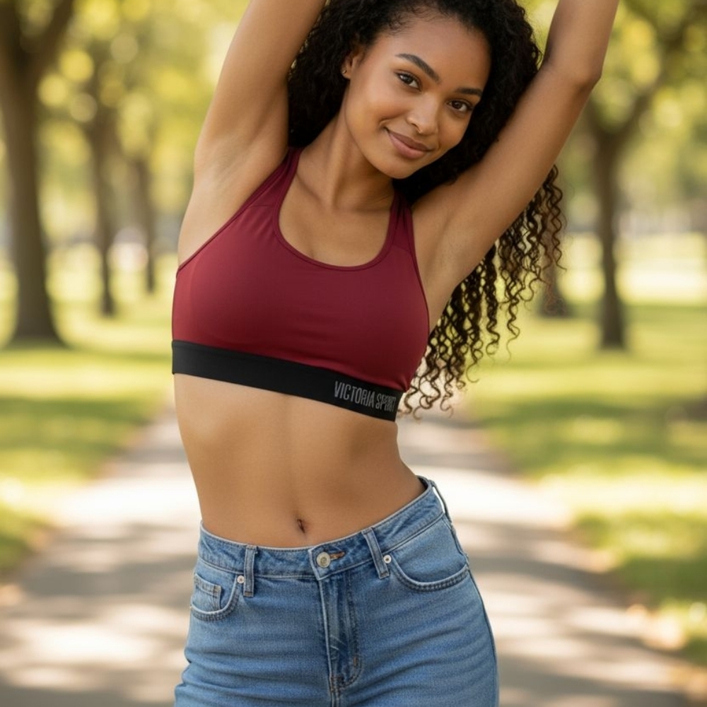 Victoria Sport Red Racerback Sports Bra
